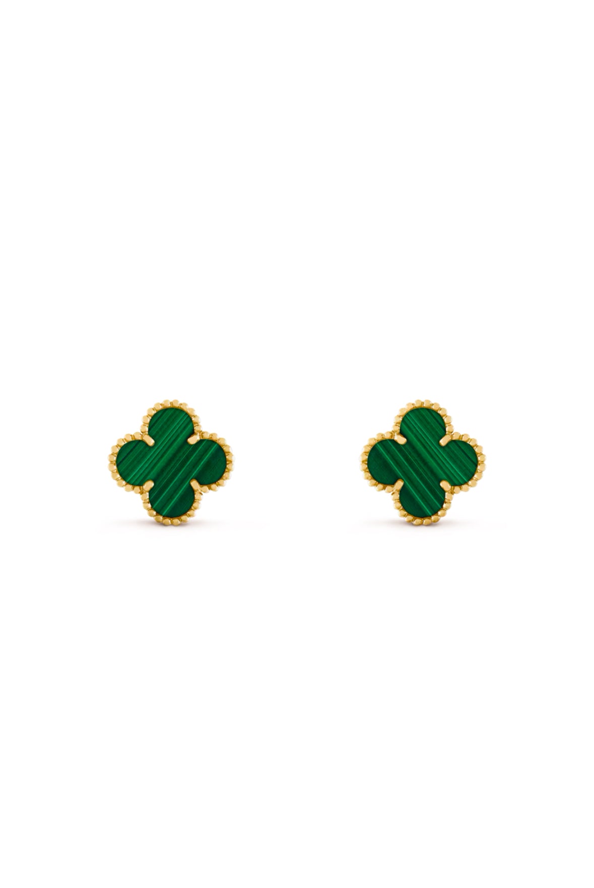 van Cleef Malachite oorbel