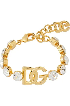 Rhinestone armband met logo