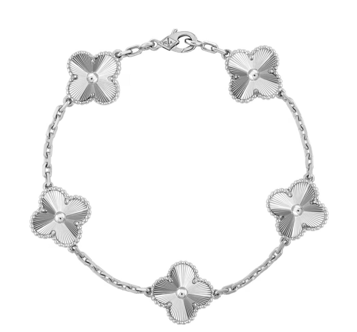 klaver staal armband